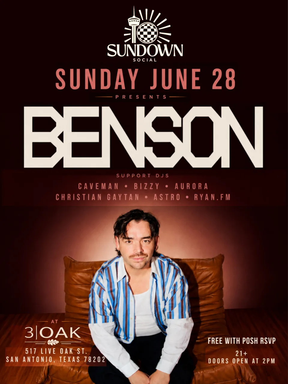 Sundown Social: Summer Select Series Featuring BENSON